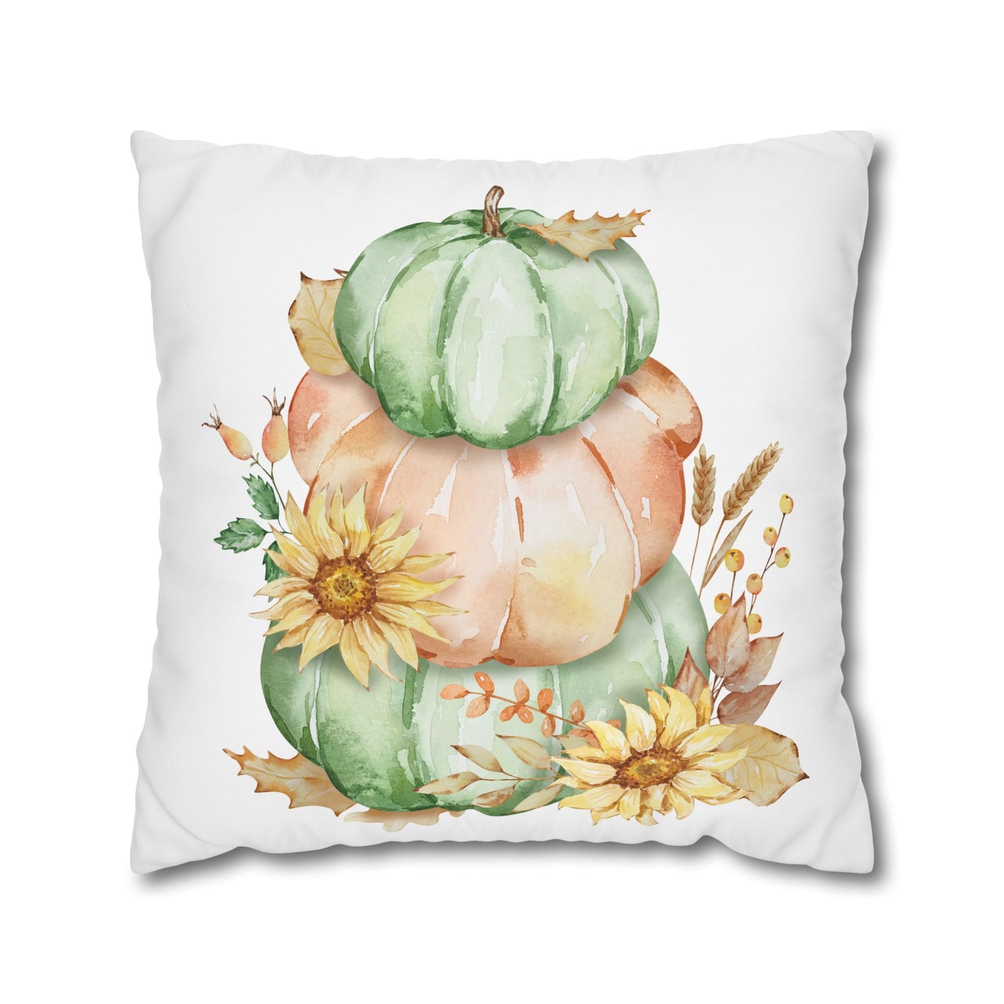 Fall Pumpkin Decor Pillowcase, Cozy Autumn Throw Pillow, Farmhouse Cushion Cover, Seasonal Home Accent, Thanksgiving Gift