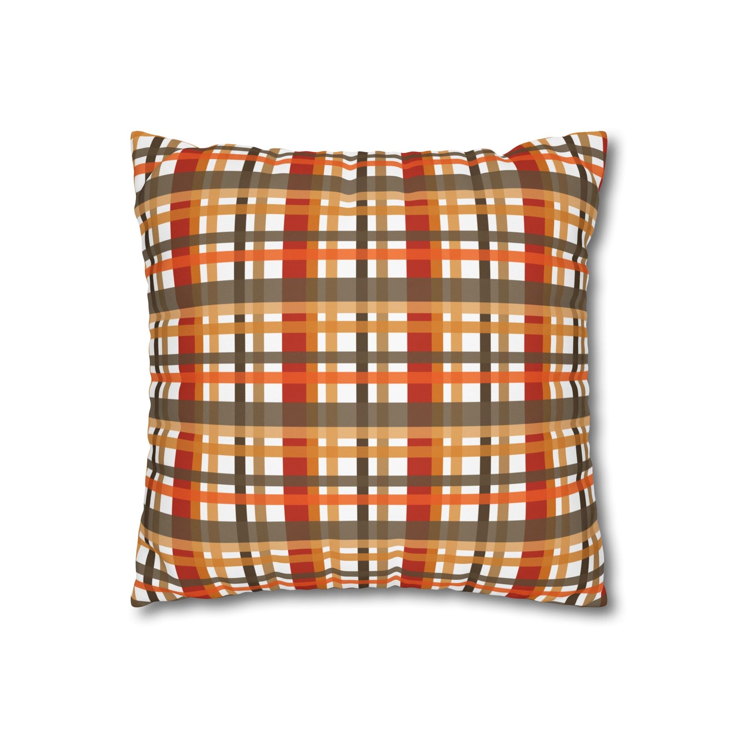 Cozy Plaid Throw Pillowcase, Autumn Decor Pillow, Home Accents, Thanksgiving Gift, Comfortable Couch Accessory