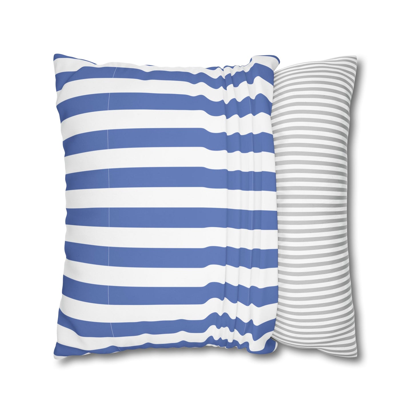 Cozy Striped Throw Pillowcase, Decorative Cushion Cover, Modern Home Decor, Gift for Friends, Nautical Themed Accent