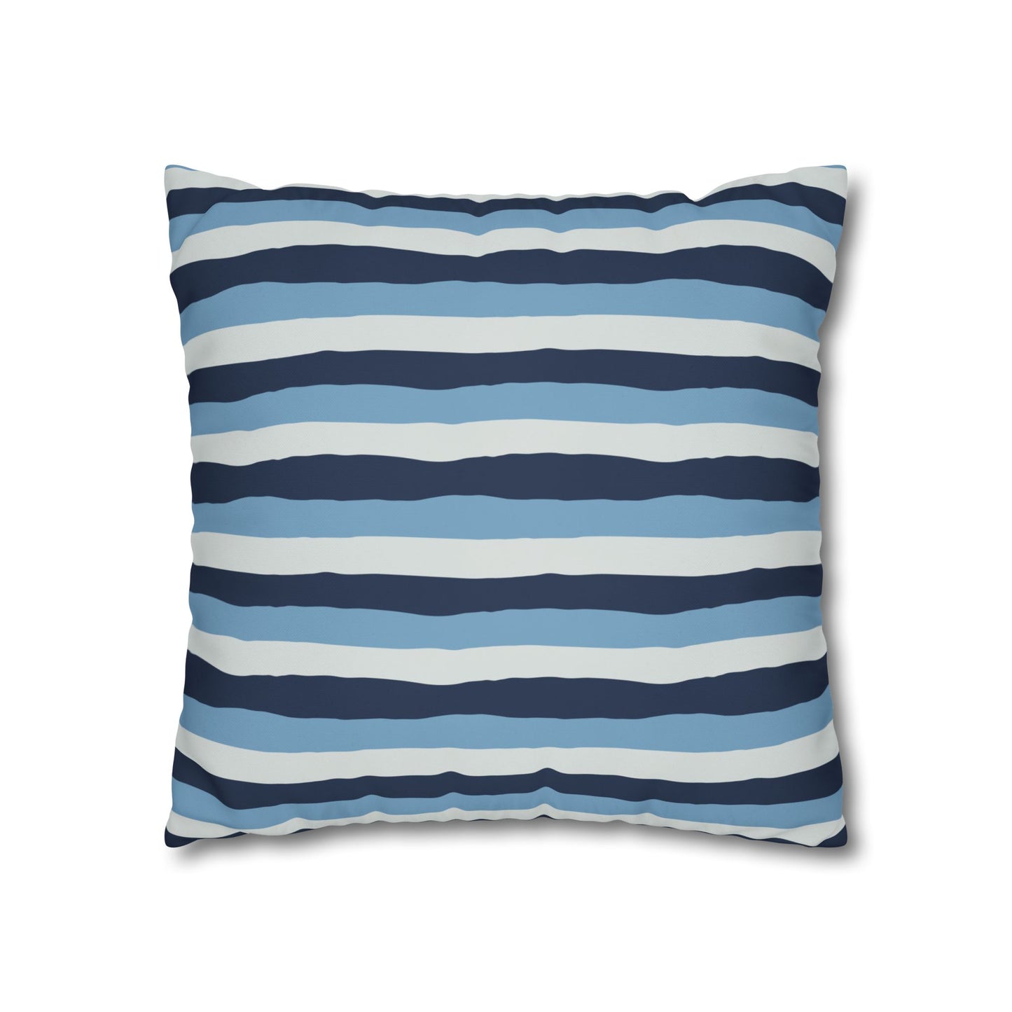 Nautical Striped Pillowcase, Cozy Decorative Throw Pillow, Beach House Decor, Summer Home Accent, Unique Gift Idea