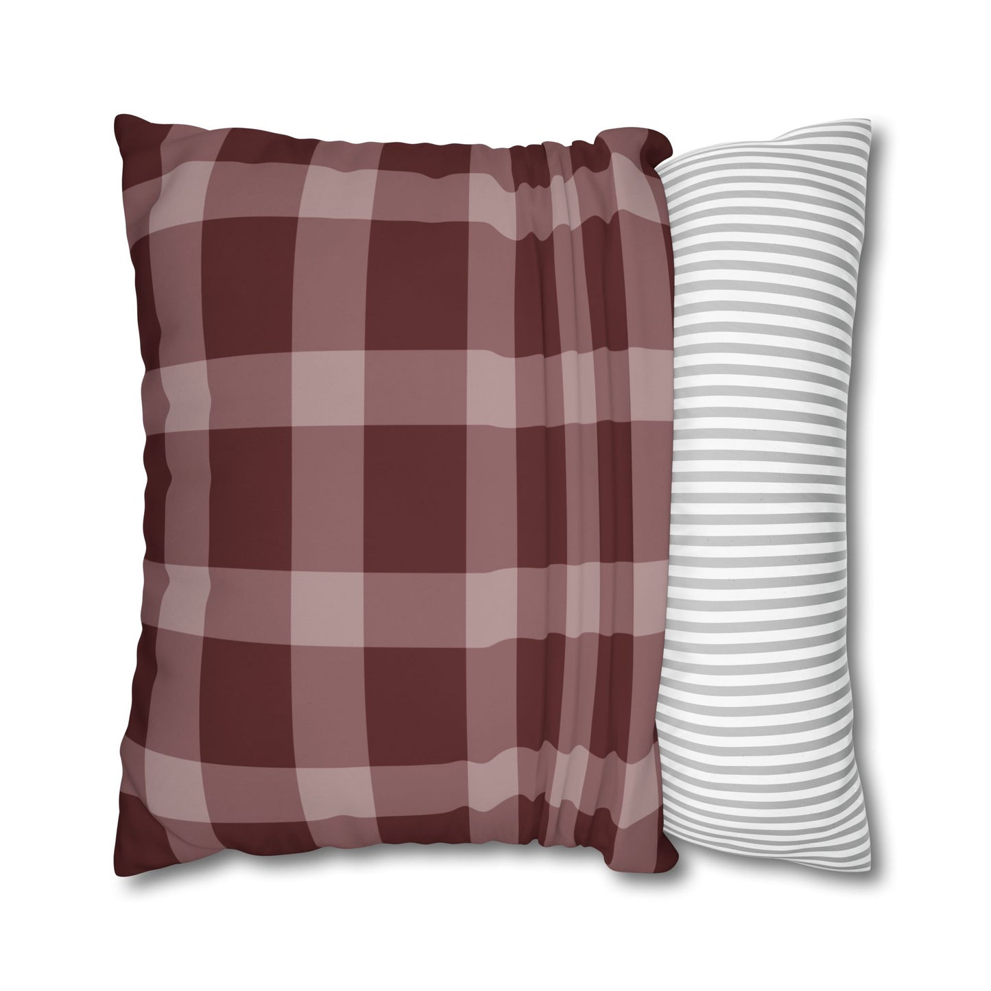 Rustic Checkered Pillowcase, Cozy Home Decor, Farmhouse Style Cushion Cover, Stylish Living Room Accessory, Gift for Weddings, Housewarming