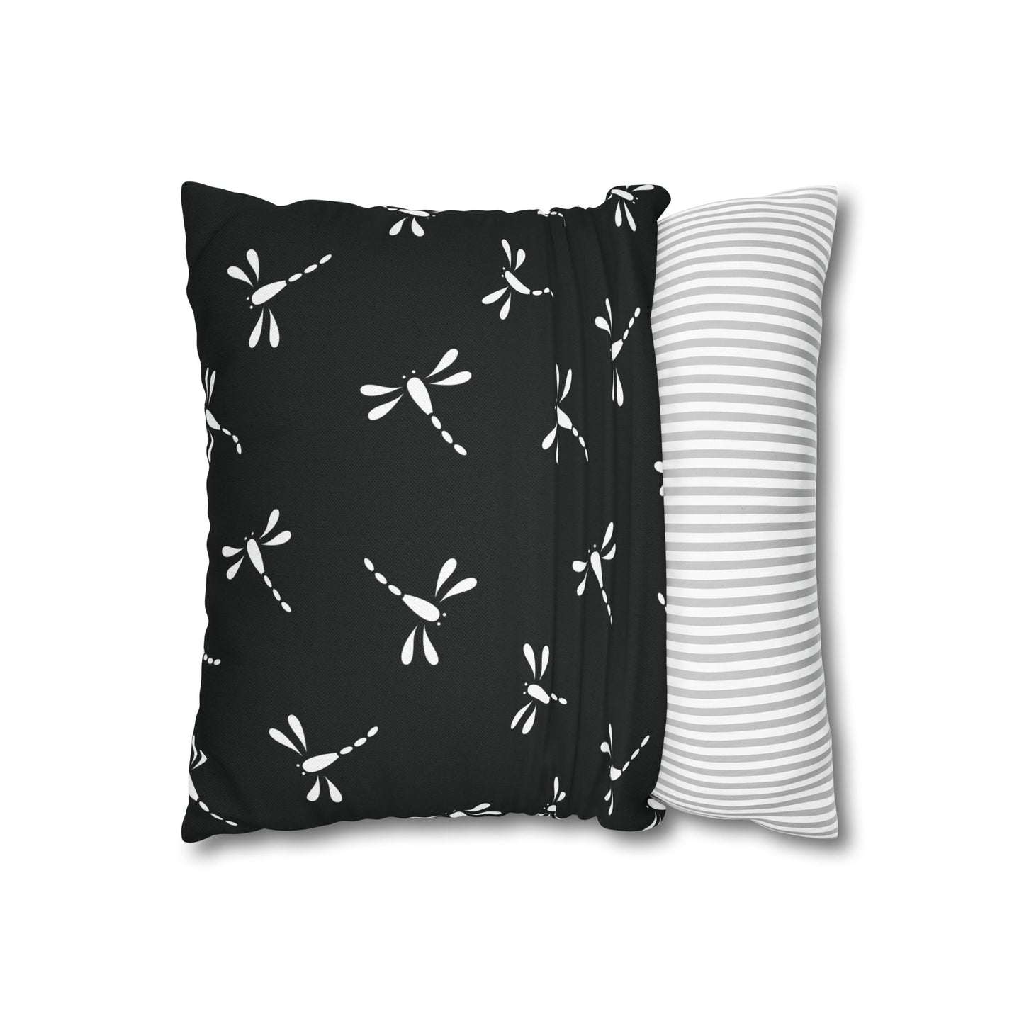 Moonlit Dragonfly Pillowcase - Boho Home Decor, Throw Pillow Cover, Gift for Nature Lovers, Cozy Bedroom Accent, Unique Home Accessories