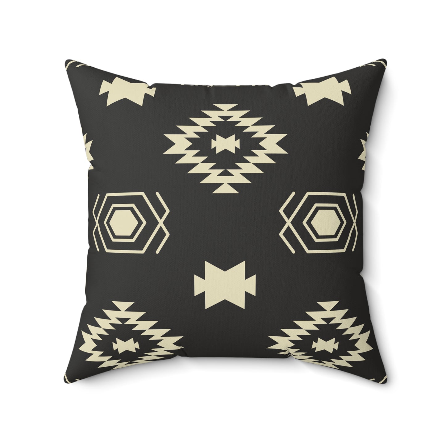 Penguin & Tribal Design Square Pillow - Cozy Home Decor, Throw Pillow, Unique Gift, Farmhouse Style, Seasonal Accent