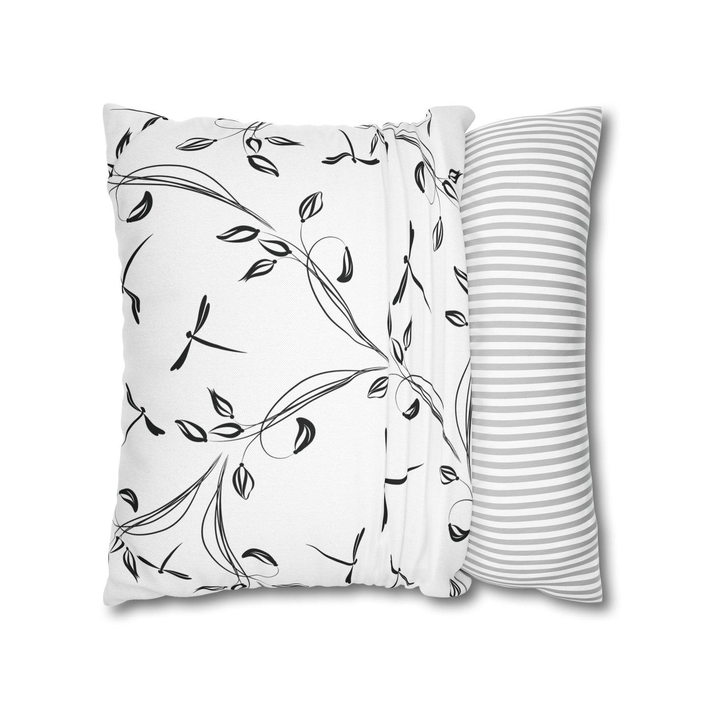 Elegant Dragonfly Pillowcase, Modern Home Decor, Indoor Cushion Cover, Cozy Living Room Accent, Unique Bedroom Gift, Nature-Inspired Decor