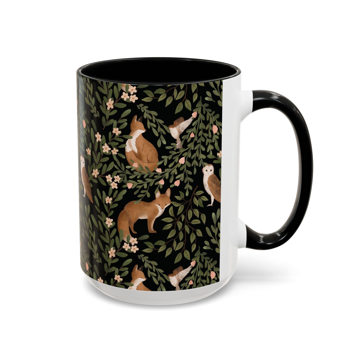 Mug - Little Fox and Owl Woodland Scene Coffee Cup