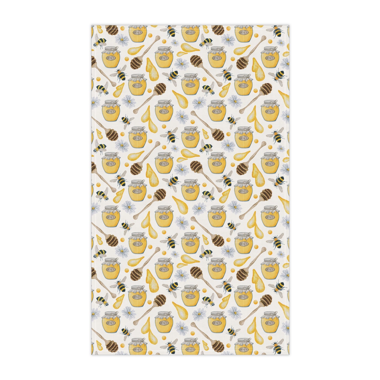 Honeybee Garden Cotton Tea Towel