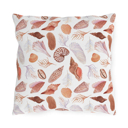 Outdoor Pillows - Rainbow Seashell Graphics