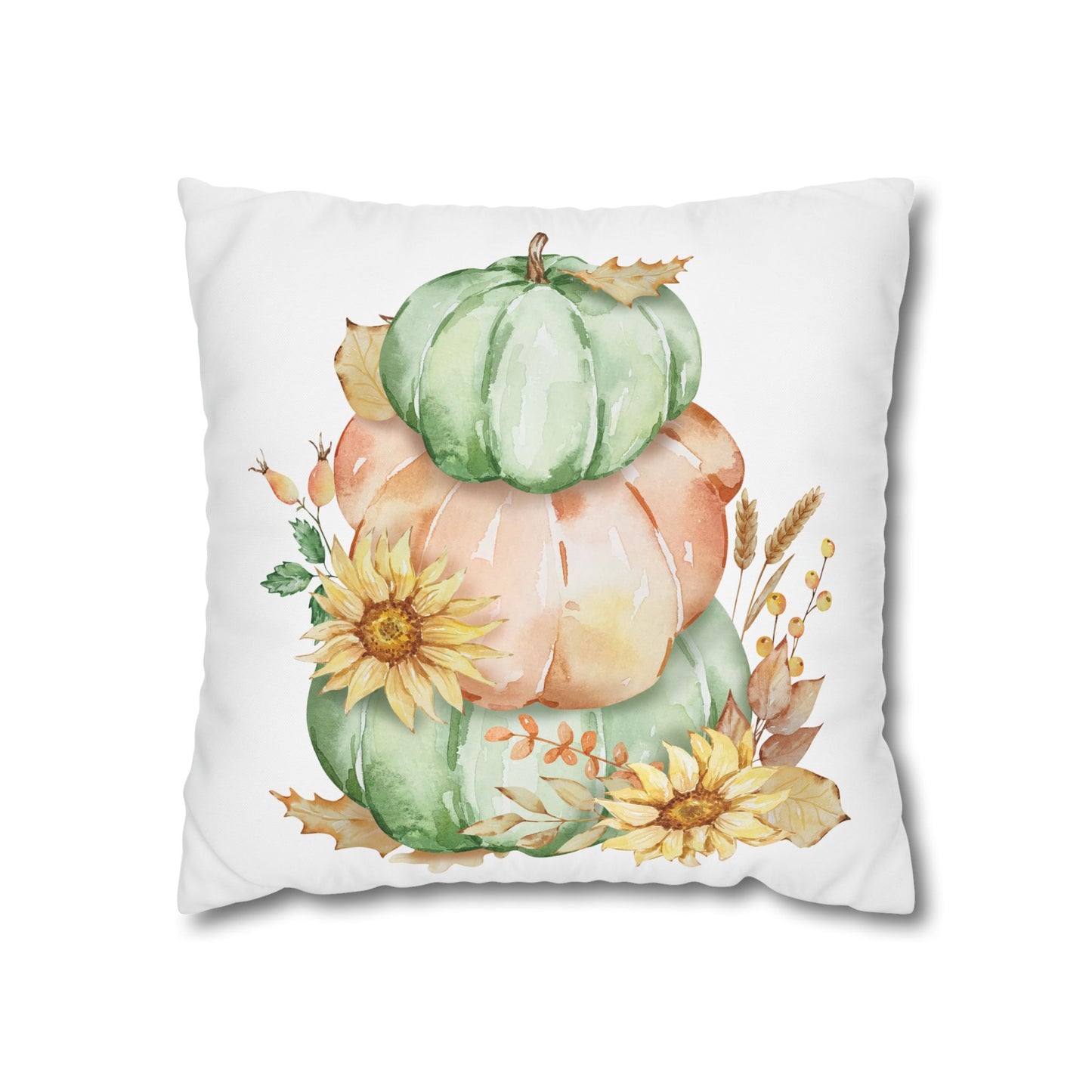 Fall Pumpkin Decor Pillowcase, Cozy Autumn Throw Pillow, Farmhouse Cushion Cover, Seasonal Home Accent, Thanksgiving Gift