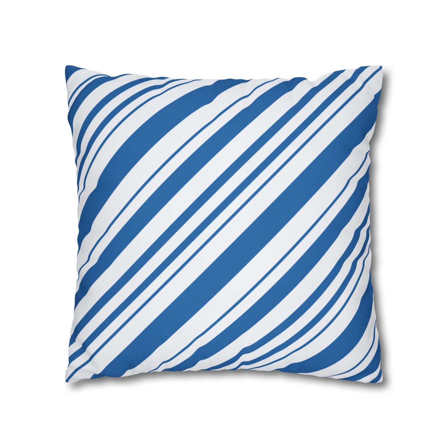 Stylish Blue Striped Pillowcase, Modern Home Décor, Cozy Couch Accessory, Gift for Housewarming, Nautical Theme Decoration