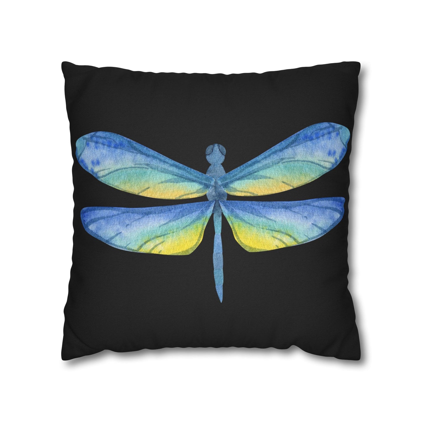 Blue Dragonfly Decorative Pillowcase, Nature Decor, Home Accent, Gift, Cozy Living Room, Spring Decor, Nature Lover's Gift