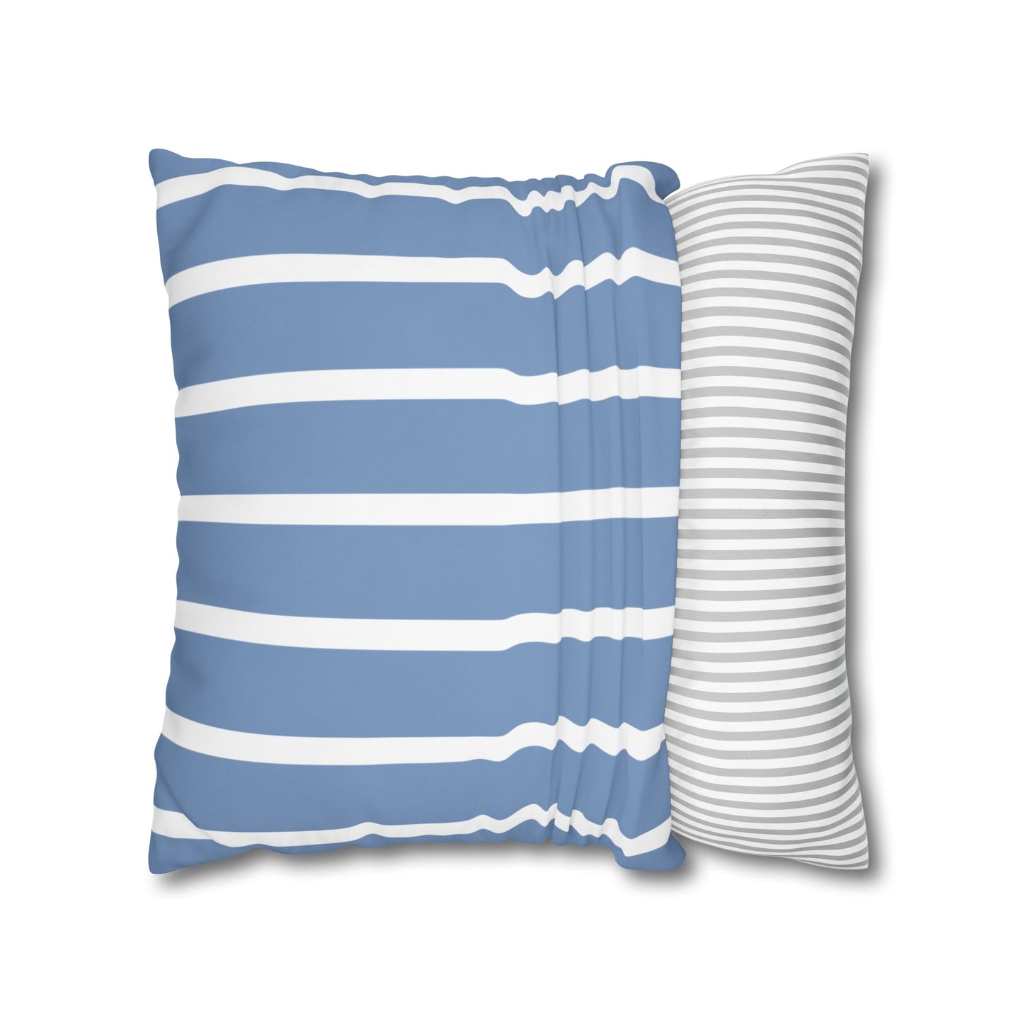 Stylish Striped Throw Pillowcase, Decorative Cushion Cover, Modern Home Decor, Blue Stripe Accent Pillow, Gift for Couch Lovers