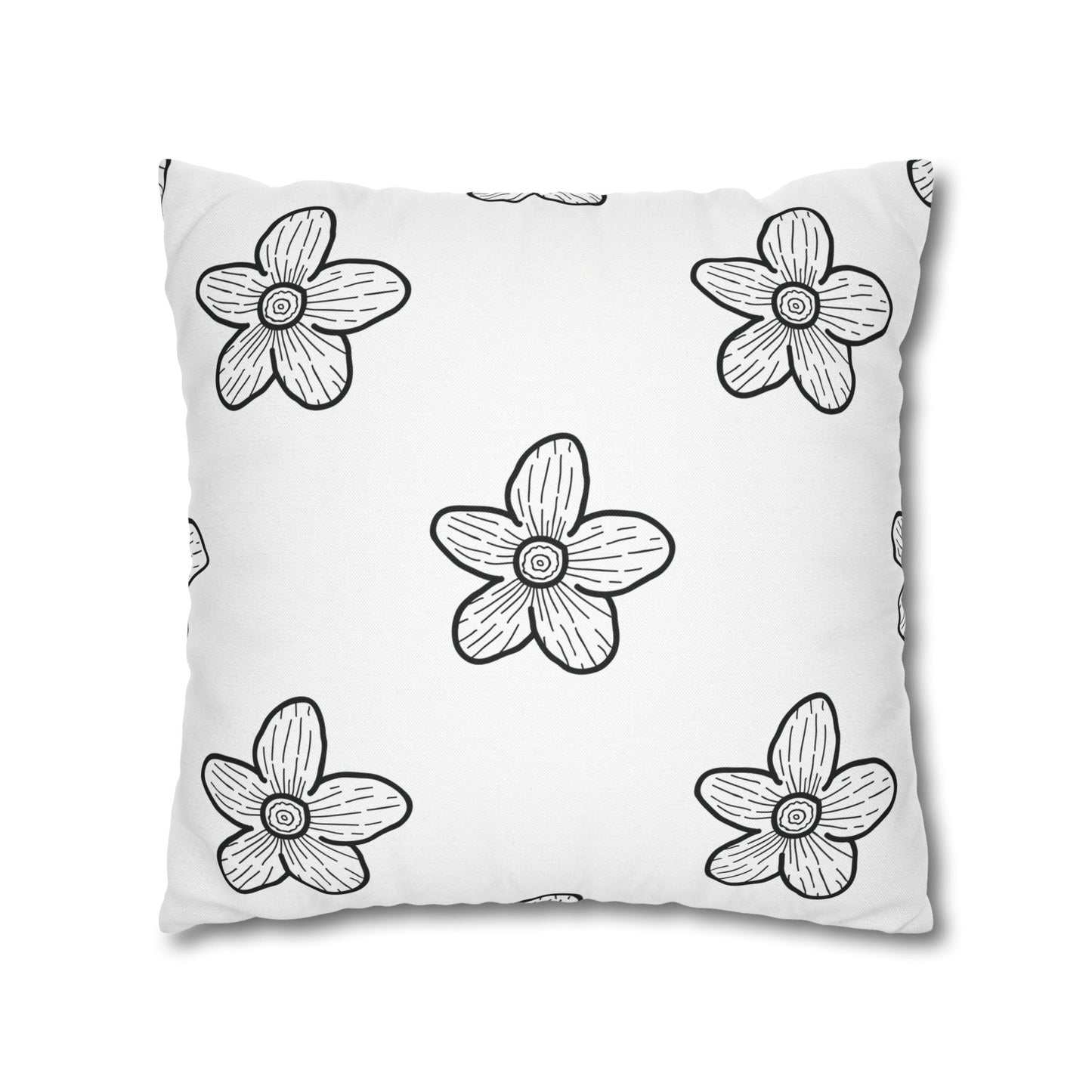 Chic Black and White Dragonfly Pillowcase, Home Decor, Floral Accent, Gift for Nature Lovers, Modern Bedroom, Relaxing Atmosphere