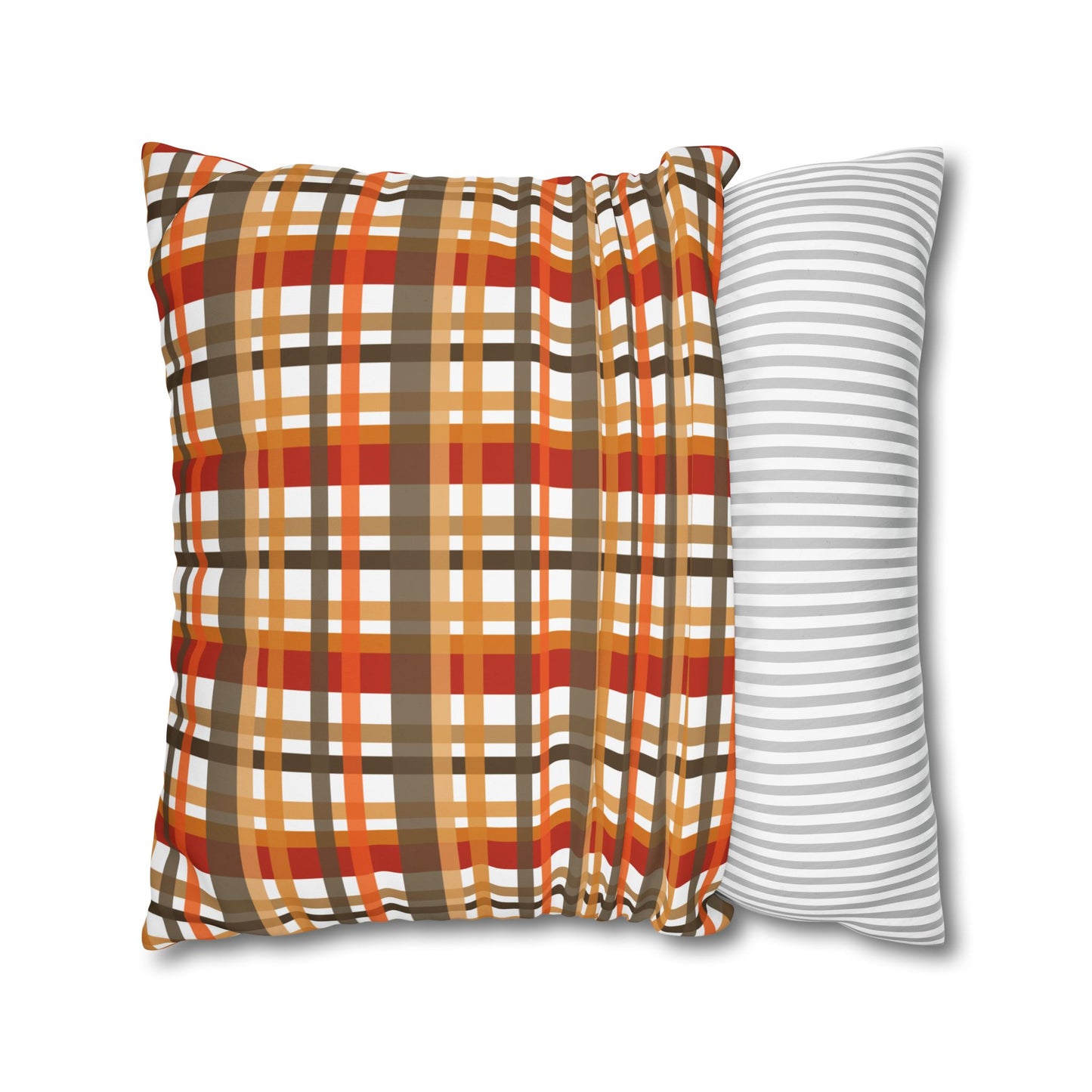 Cozy Plaid Throw Pillowcase, Autumn Decor Pillow, Home Accents, Thanksgiving Gift, Comfortable Couch Accessory