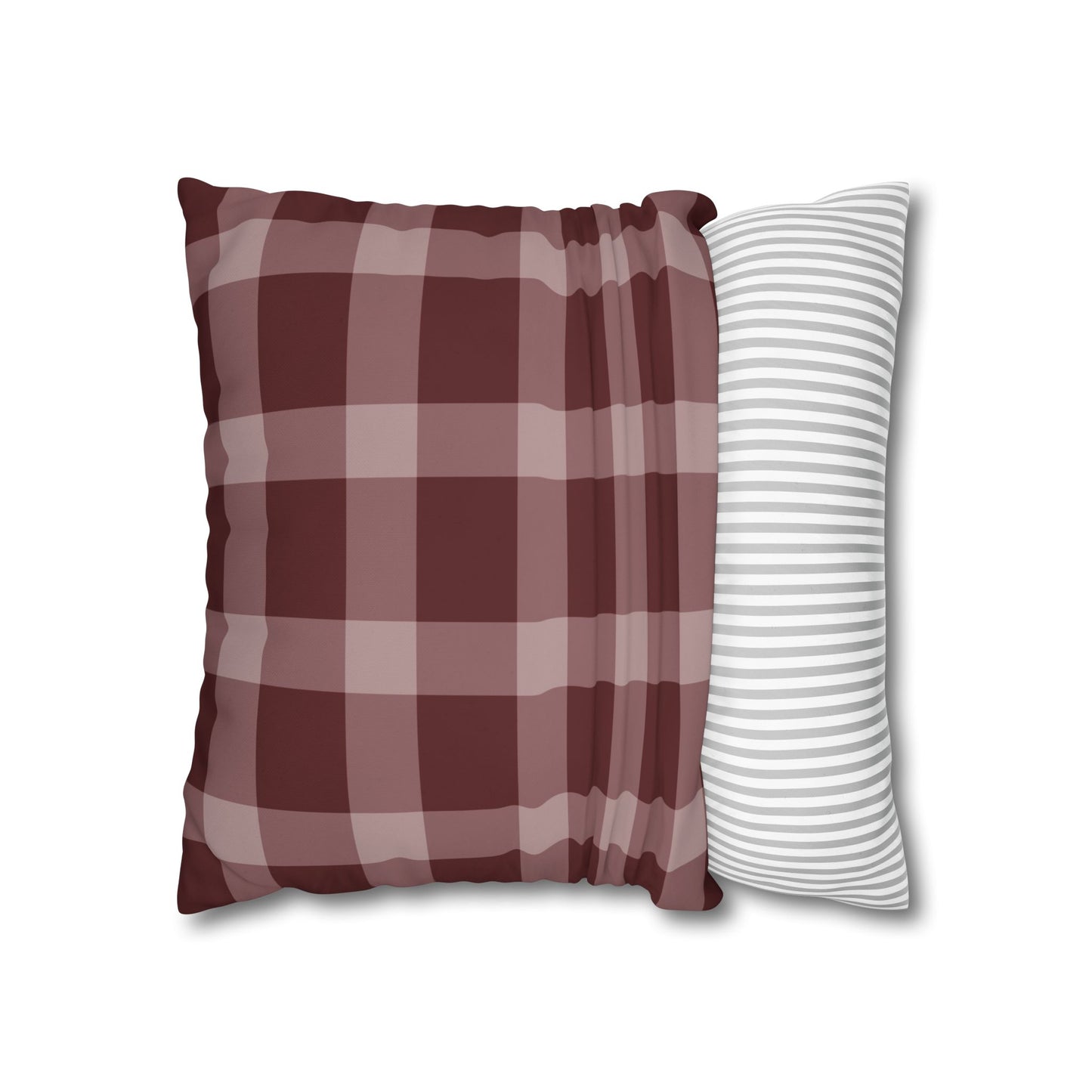 Rustic Checkered Pillowcase, Cozy Home Decor, Farmhouse Style Cushion Cover, Stylish Living Room Accessory, Gift for Weddings, Housewarming