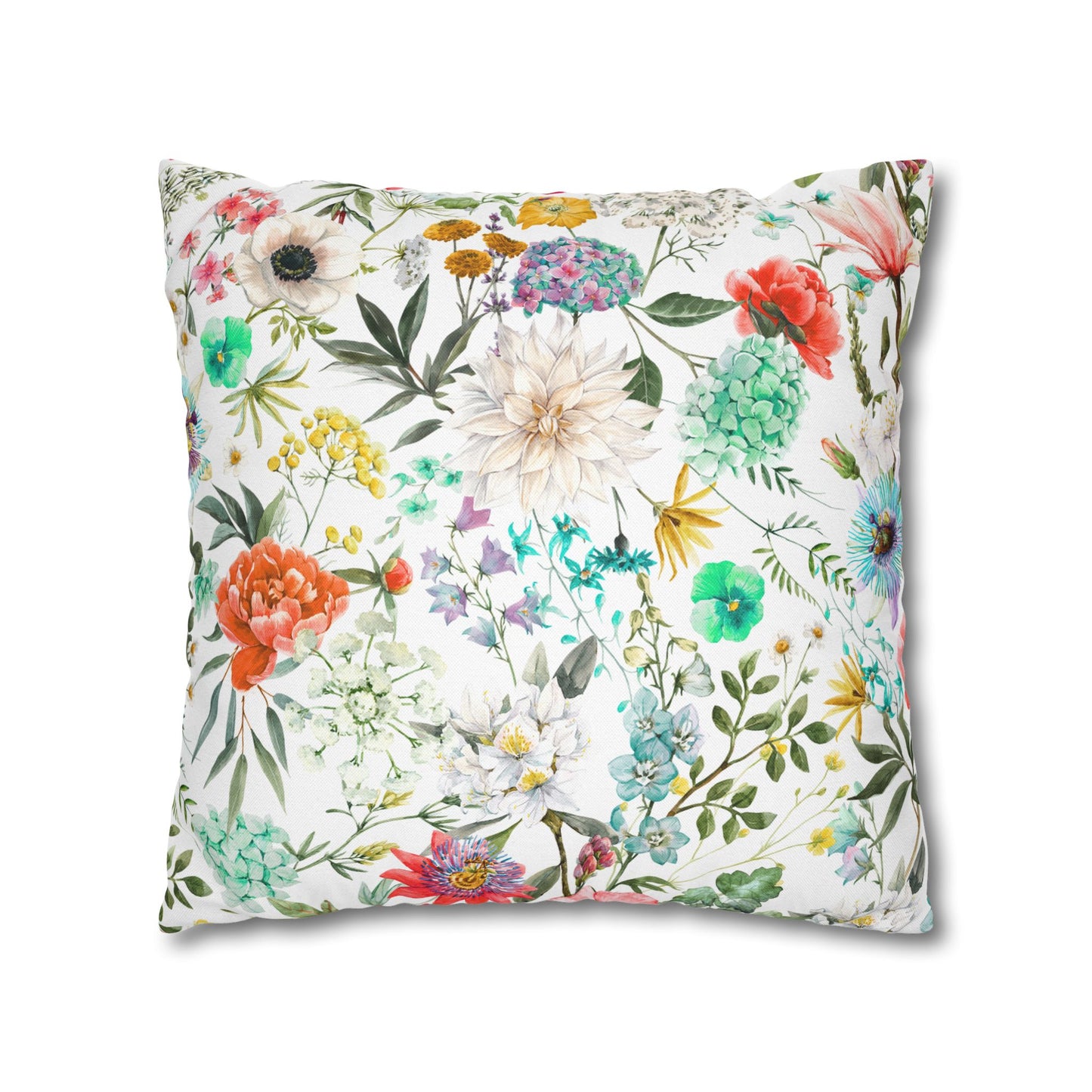 Dragonfly Turquoise and Red Kissed Decor Pillowcase, Home Accent, Gift for Nature Lovers, Bohemian Style, Cozy Living Room Cushion