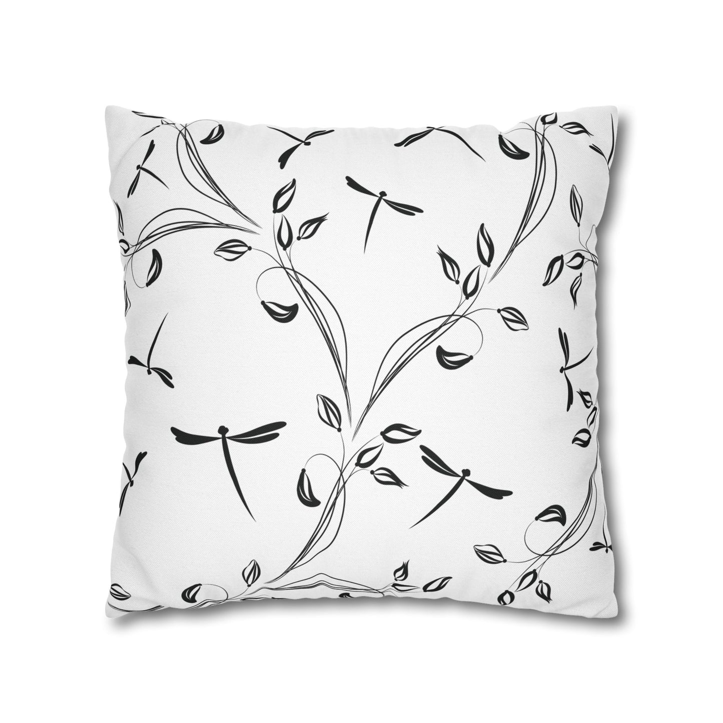 Elegant Dragonfly Pillowcase, Modern Home Decor, Indoor Cushion Cover, Cozy Living Room Accent, Unique Bedroom Gift, Nature-Inspired Decor