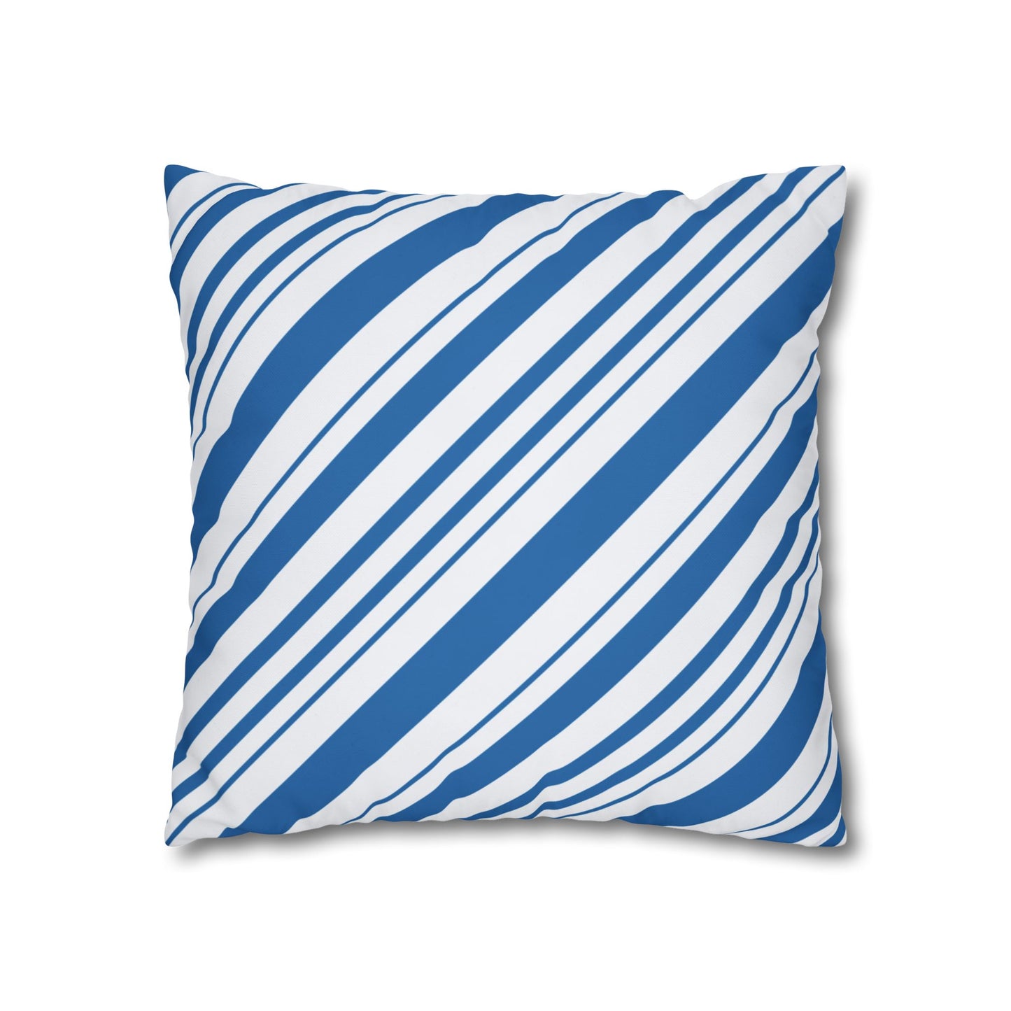 Stylish Blue Striped Pillowcase, Modern Home Décor, Cozy Couch Accessory, Gift for Housewarming, Nautical Theme Decoration