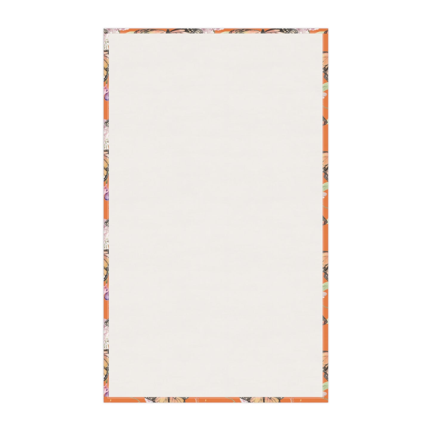 Dancing Wings: A Tea Towel in Bloom - Cotton - Sunset Orange - DWTT