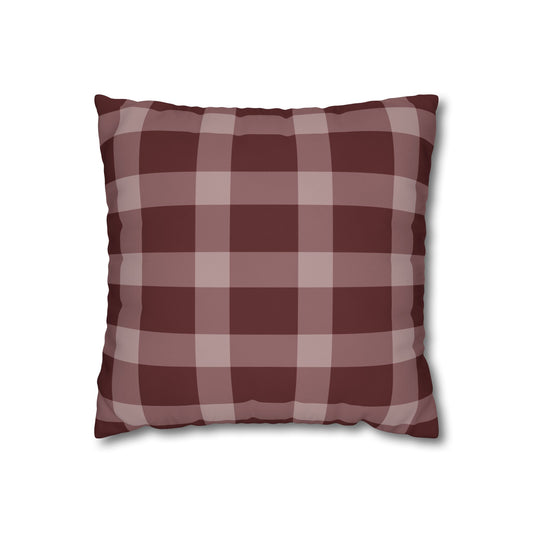 Rustic Checkered Pillowcase, Cozy Home Decor, Farmhouse Style Cushion Cover, Stylish Living Room Accessory, Gift for Weddings, Housewarming
