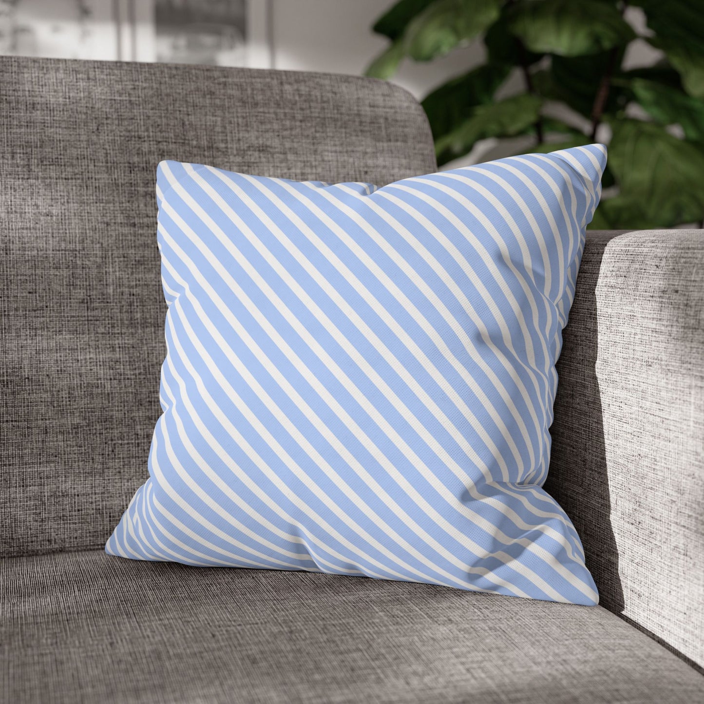 Chic Striped Poly Canvas Pillowcase, Modern Throw Pillow, Cozy Home Decor, Perfect Gift for Housewarming, Nursery, or Holidays
