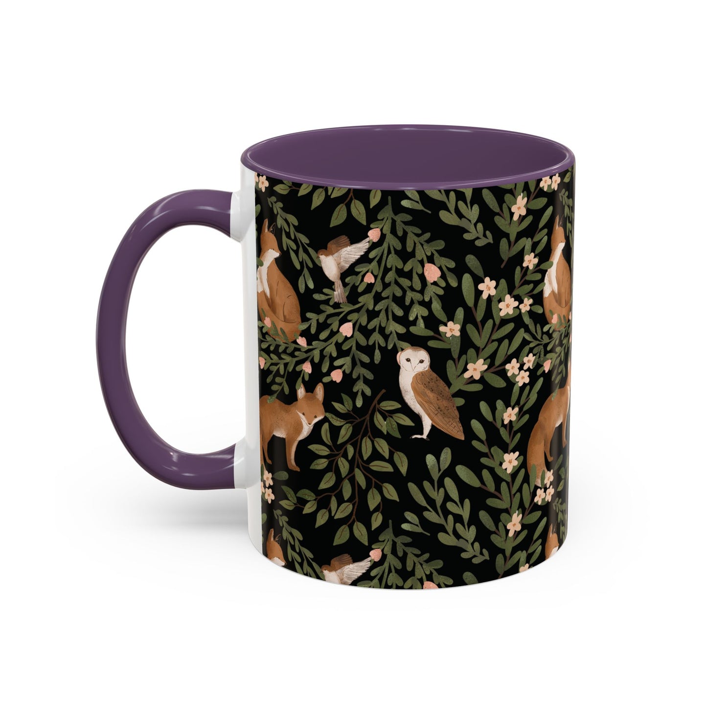 Mug - Little Fox and Owl Woodland Scene Coffee Cup