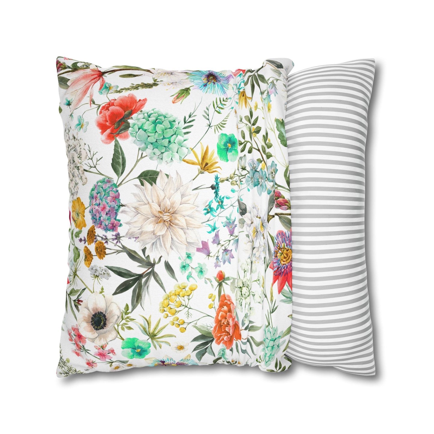 Dragonfly Turquoise and Red Kissed Decor Pillowcase, Home Accent, Gift for Nature Lovers, Bohemian Style, Cozy Living Room Cushion