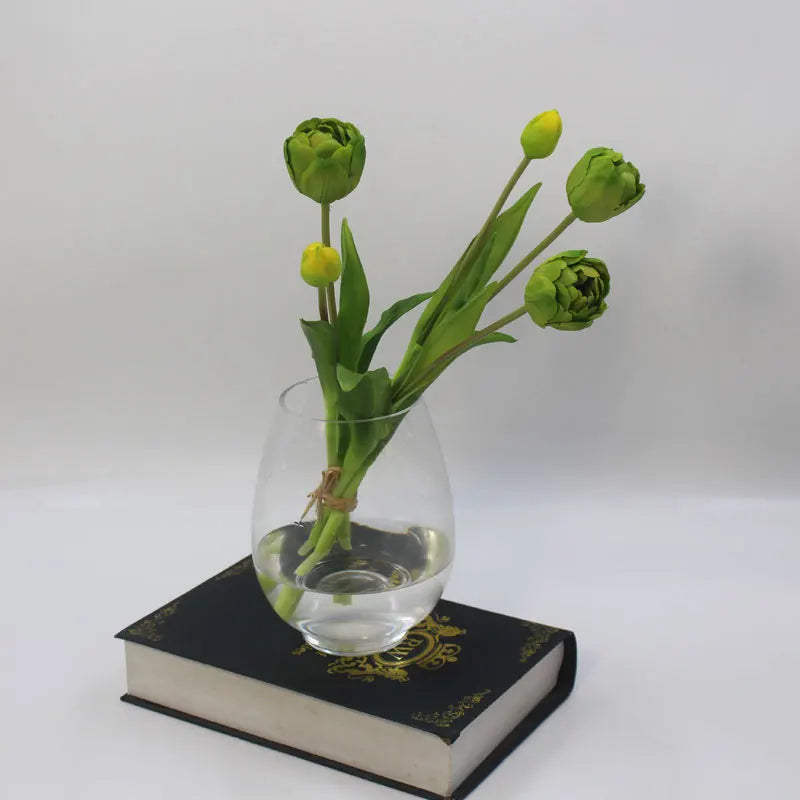 New Silicone Tulip Faux Flower Real Touch Bouquet 40CM Luxury Home Decorative Flowers Living Room Deco Flores Fake Plant