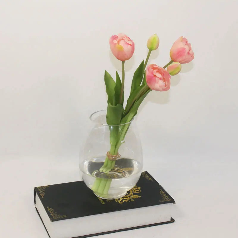 New Silicone Tulip Faux Flower Real Touch Bouquet 40CM Luxury Home Decorative Flowers Living Room Deco Flores Fake Plant