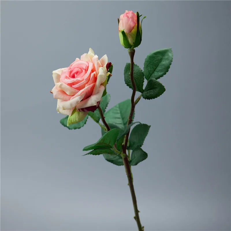 Real Touch Rose Flower Latex Coated real Silk Flower bouquet bridesmaid decor flower wedding home Artificial Flowers