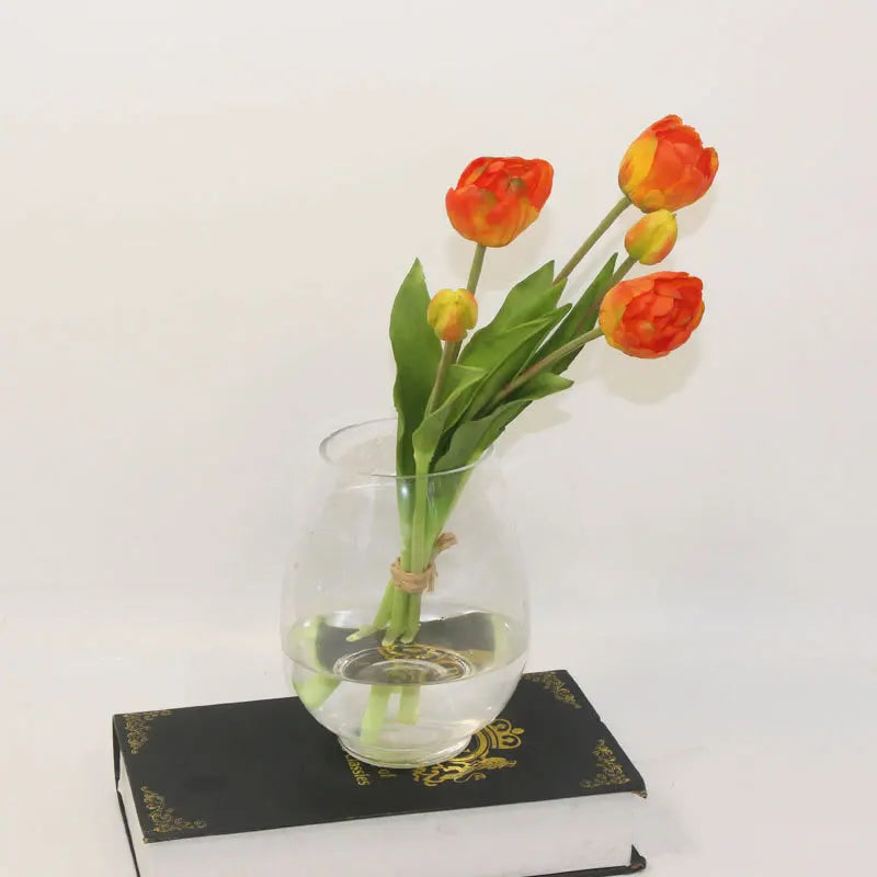 New Silicone Tulip Faux Flower Real Touch Bouquet 40CM Luxury Home Decorative Flowers Living Room Deco Flores Fake Plant