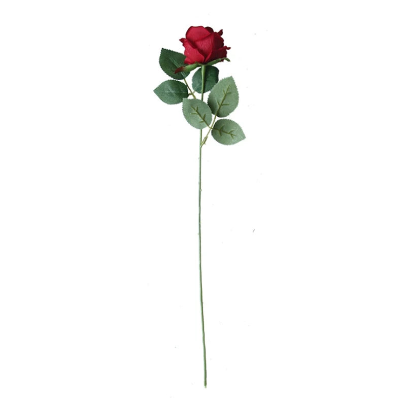 10PC Silk Roses Bouquet Vase for Home Decoration Accessories Diy Photo Props Flowers Arrangement Dining Table Christmas