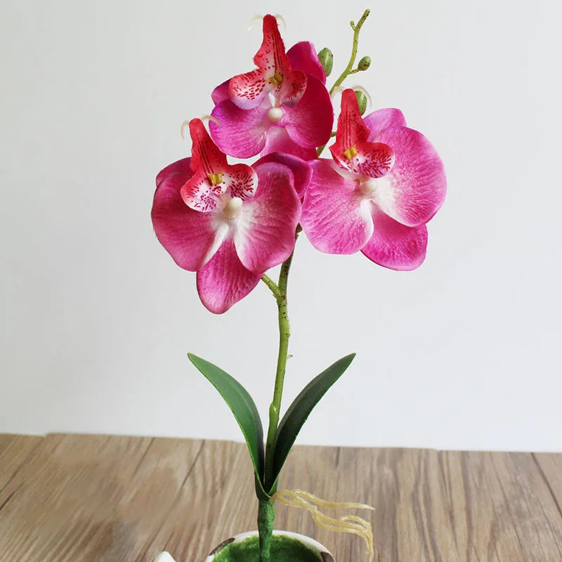 29cm Artificial Silk Butterfly Orchid Flower Home Wedding Decor Birthday Party Bridal Floral Home Decoration Ornamental Flores