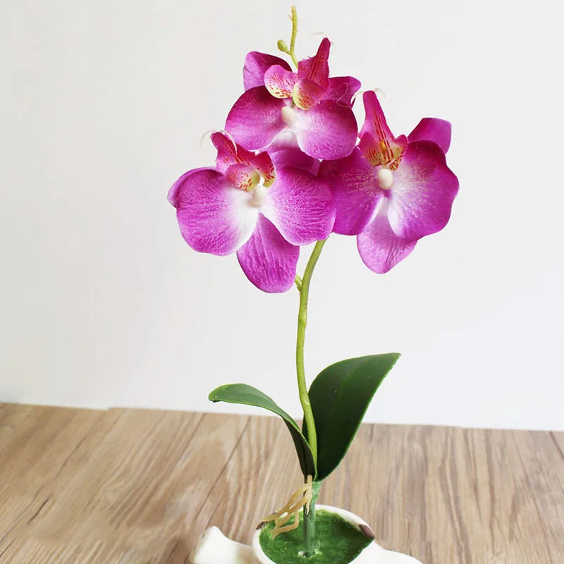 29cm Artificial Silk Butterfly Orchid Flower Home Wedding Decor Birthday Party Bridal Floral Home Decoration Ornamental Flores