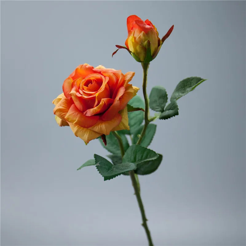 Real Touch Rose Flower Latex Coated real Silk Flower bouquet bridesmaid decor flower wedding home Artificial Flowers