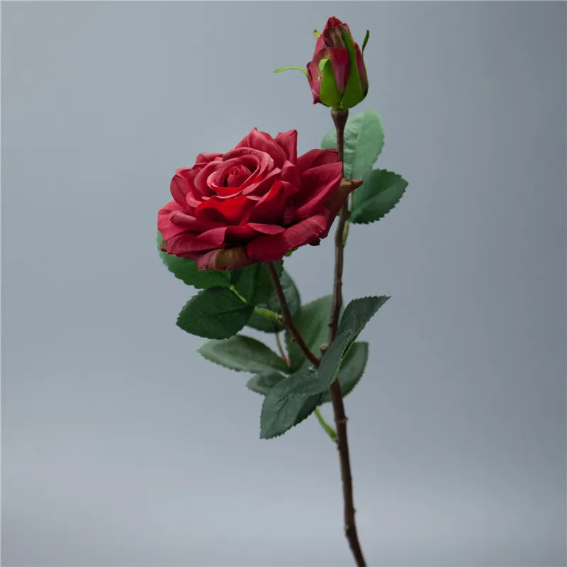 Real Touch Rose Flower Latex Coated real Silk Flower bouquet bridesmaid decor flower wedding home Artificial Flowers