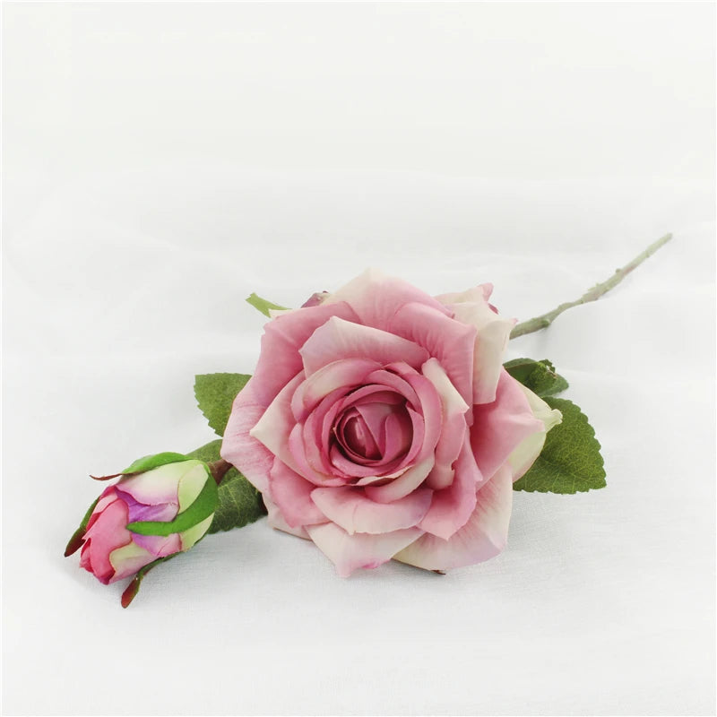 Real Touch Rose Flower Latex Coated real Silk Flower bouquet bridesmaid decor flower wedding home Artificial Flowers