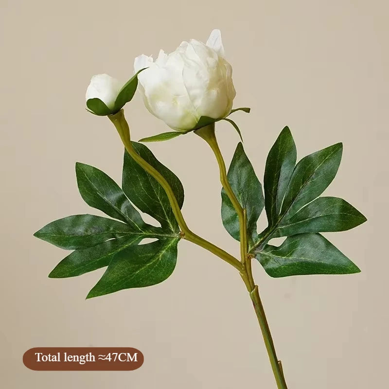 Luxury Artificial Peony Flowers for Decor Real Touch Silk Floral European Style Home Decor Fake Peonies for Living Room