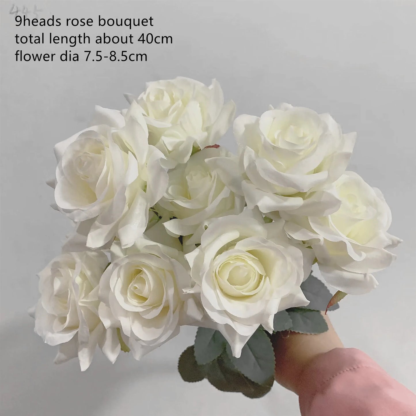 9roses/bunch  Aritificial rose small rose living room decoration simulated dry flower dining table flower home decoration