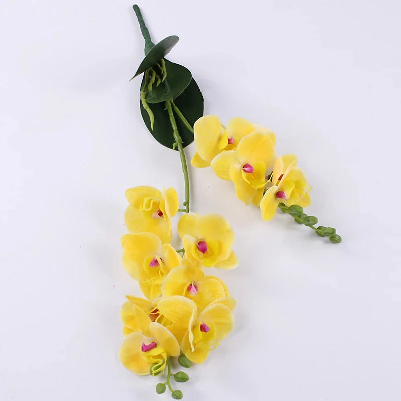 Latex Hand Crafted Butterfly Orchid  Silicon PU Real Touch Wedding Christmas Festival Home Decor Accessories