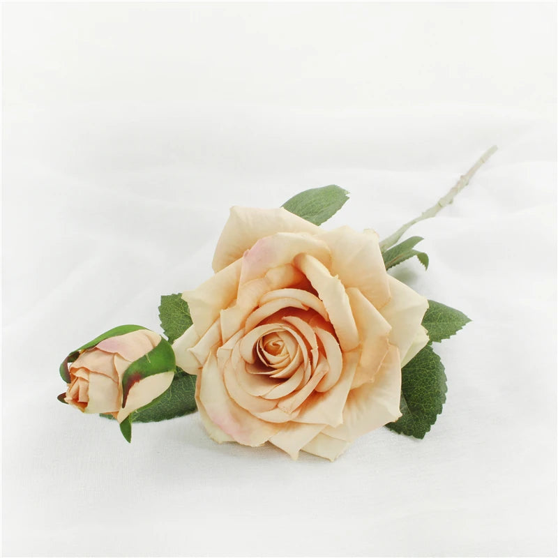 Real Touch Rose Flower Latex Coated real Silk Flower bouquet bridesmaid decor flower wedding home Artificial Flowers