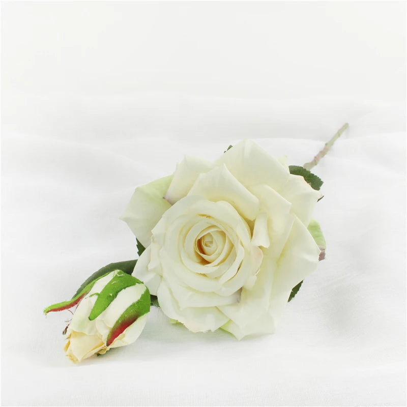 Real Touch Rose Flower Latex Coated real Silk Flower bouquet bridesmaid decor flower wedding home Artificial Flowers