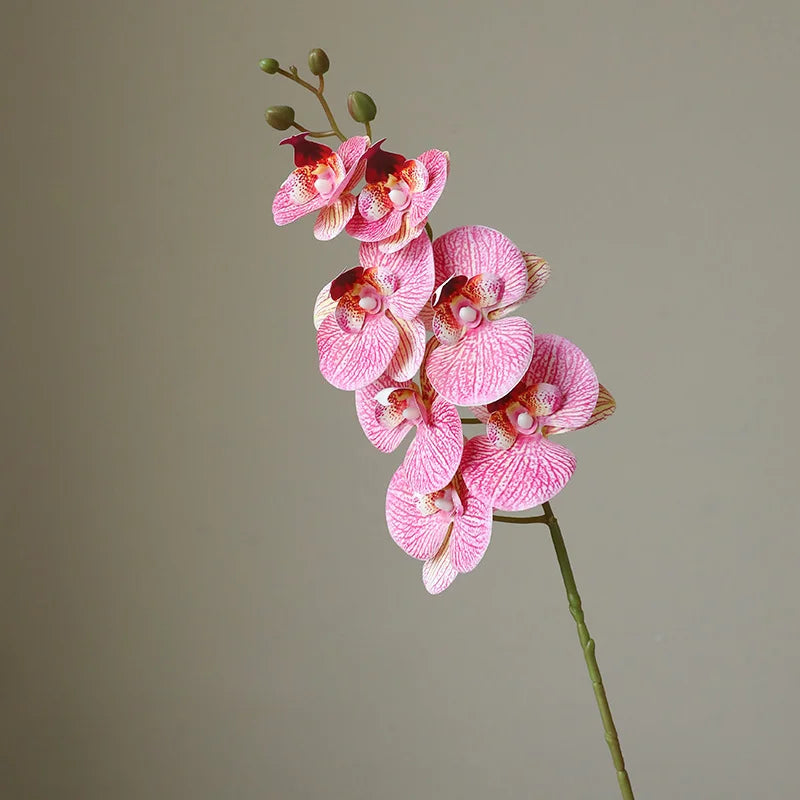 78CM High-end Film 7-head Butterfly Orchid Living Room Decoration Flower Wedding Venue Decoration Silk Flower