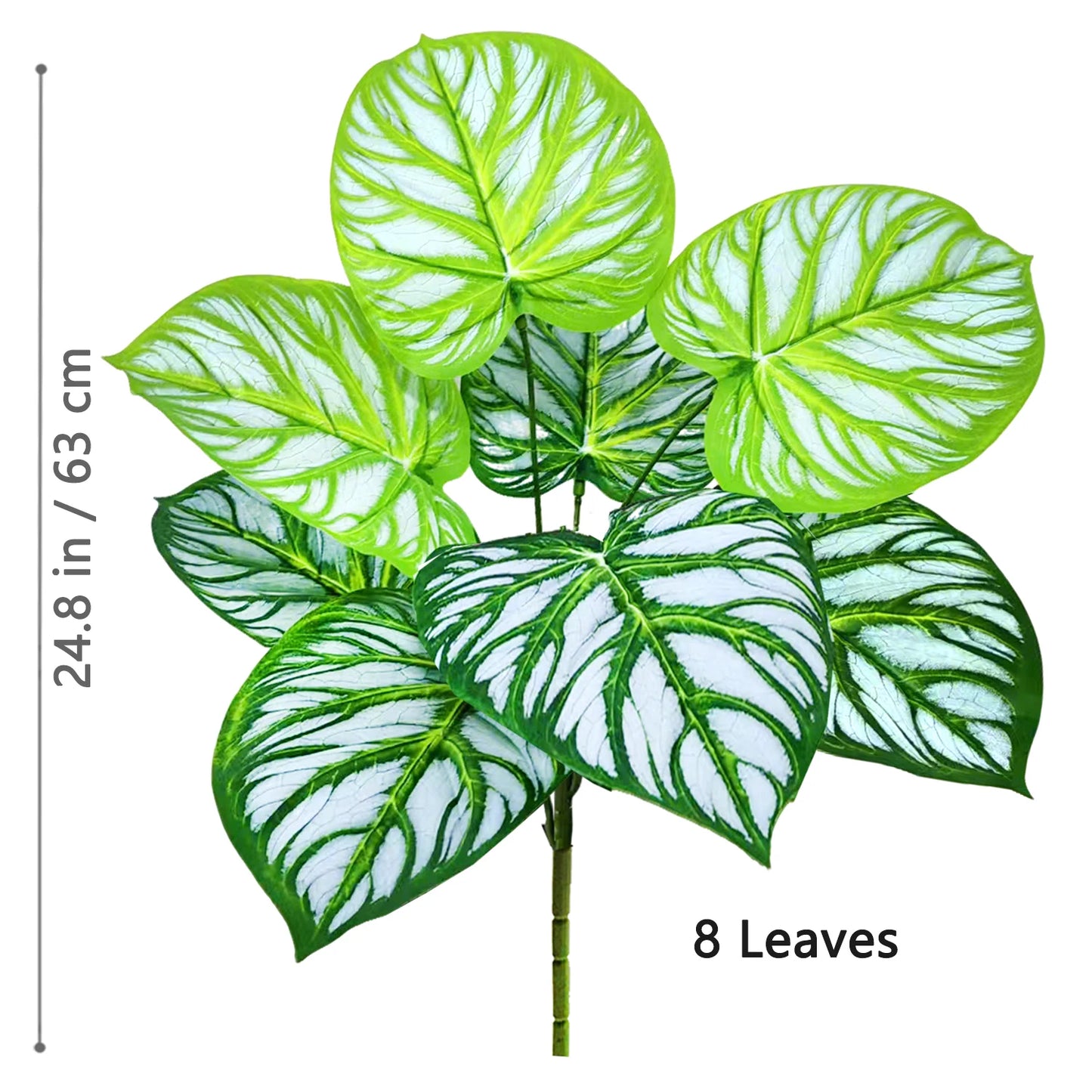 60-105cm /41.3in Artificial plant apple leaf fiddle leaf plastic leaf potted ornamental suitable for home decoration office