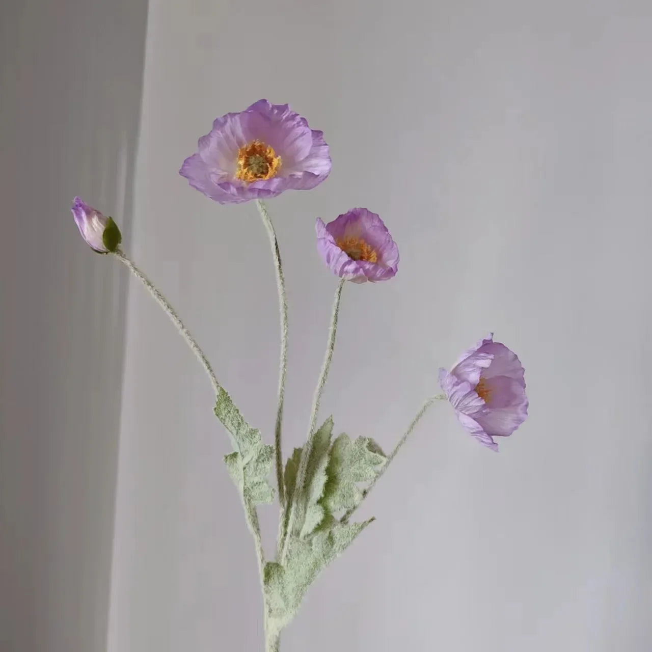 Poppy Flowers Silk Long Stem Housewarming Garden Table Wedding DIY Party Wedding Bridal Bouquet Decor