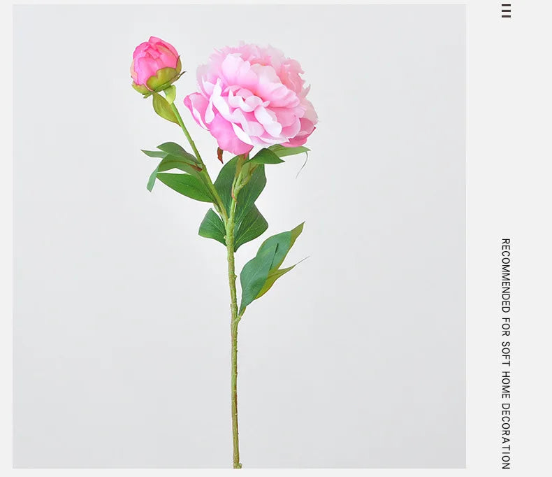 67CM 2-piece Luxurious Peony Artificial Flower Peony Silk Flower Nordic Home Decoration Wedding Soft Decoration Ornament