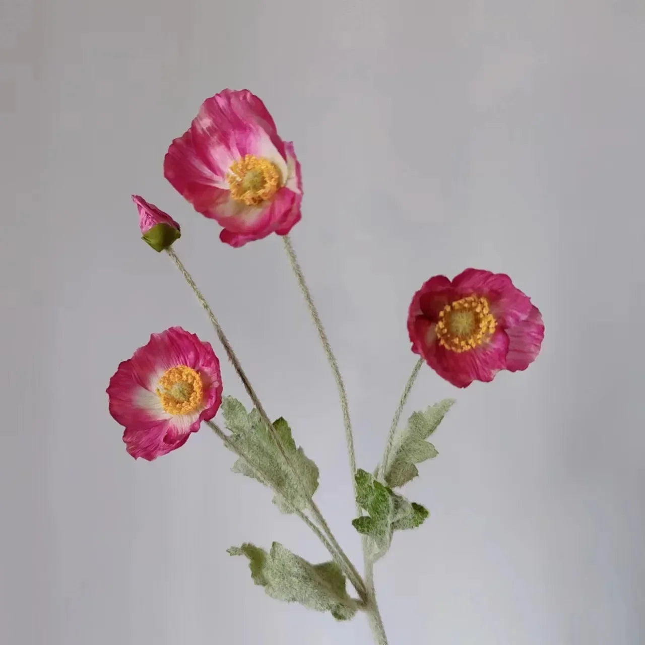 Poppy Flowers Silk Long Stem Housewarming Garden Table Wedding DIY Party Wedding Bridal Bouquet Decor