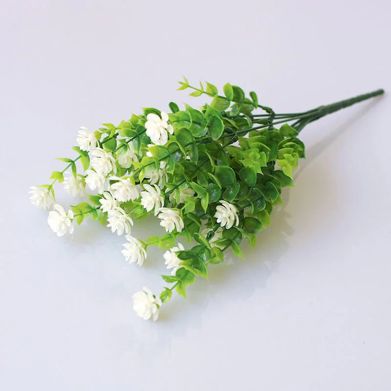 1 Bundle Crafted Flowers Outdoor UV Resistant Shrubs Plants Realistic Home Garden Outdoor Ceremony Wedding Arch Floral Decoration