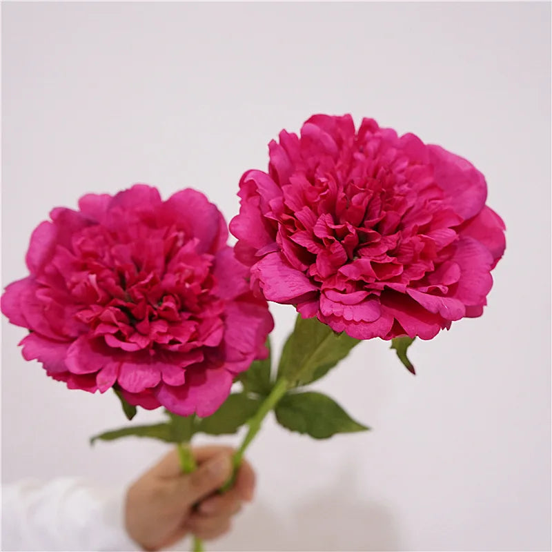 4Pc Moisturizing Real Touch Peony Flowers Artificial Home Decor Peonies Bride Bouquet Wedding Party Flower Arrangement Ornaments