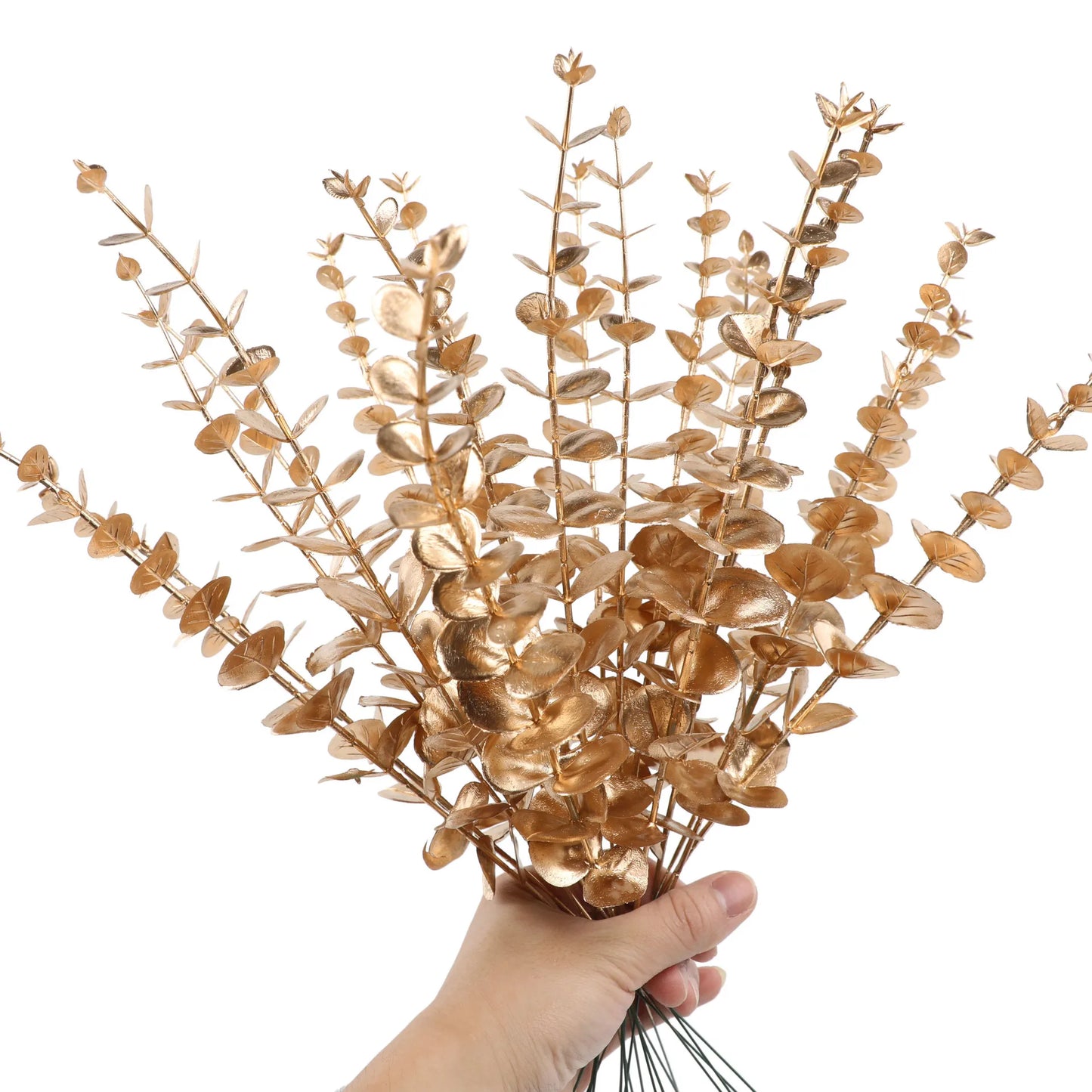 12pcs of lifelike artificial eucalyptus stems for Wedding Bouquet Floral Arrangement Home Decor