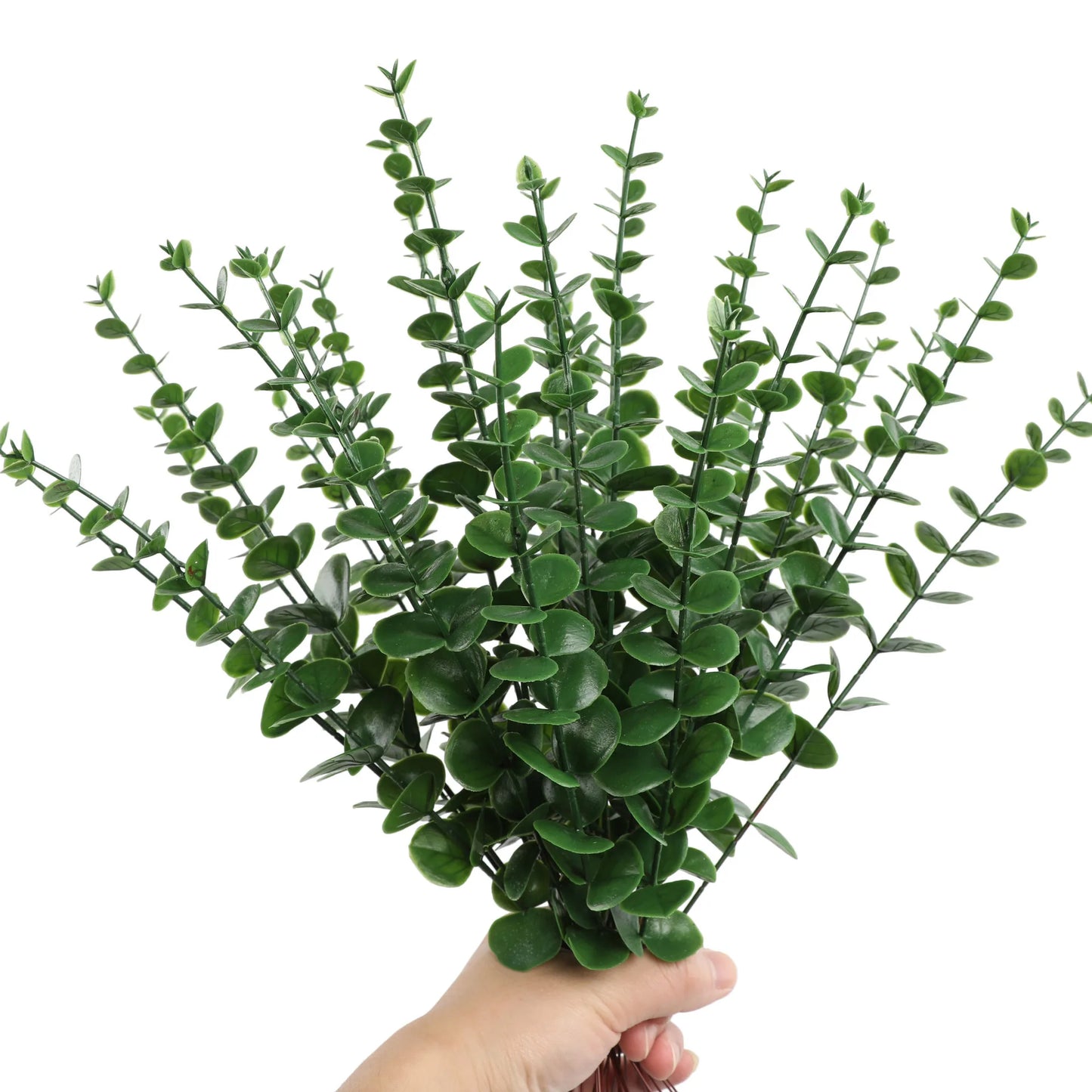 12pcs of lifelike artificial eucalyptus stems for Wedding Bouquet Floral Arrangement Home Decor